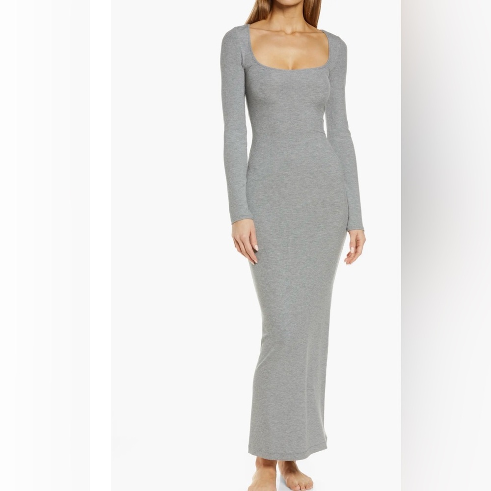 SKIMS Soft Lounge Long Sleeve Dress NWT